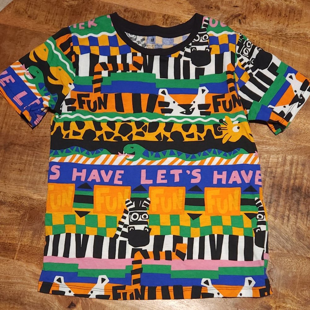 Colorful "LET'S HAVE FUN" Kids Tee